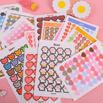 ins Wind creative cute hand account stickers DIY decorative sealing stickers Japanese cartoon round mobile phone stickers small stickers