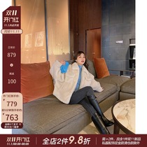 CC fur California Citrus imported wool cashmere coat fur coat women Young Autumn Winter