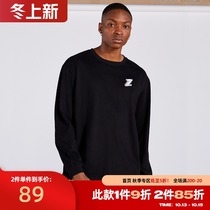 ZONEiD 2021 spring new basketball long sleeve T-shirt men Sports trend leisure loose round neck top