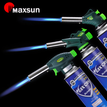 Pulse fresh card type air fire gun barbecue igniter burning pig hair flamethrower blowtorch nozzle baking card spray gun