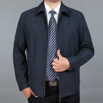 Spring and autumn dad wool coat short casual loose grandpa jacket Spring and autumn broken code clearance lapel