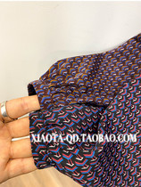 XTHEMCAPS Korea ni * ce home 21 early spring fashionable small geometric print temperament small stand collar dress