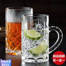 KBOX heat-resistant and transparent glass water glass with beers cup flower tea cup cold Drinking cup Large number Zer cup juice cup