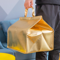 Mei polyester insulation bag cold storage bag takeout heat insulation bag aluminum foil three-dimensional portable thick cake cooler bag raised