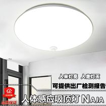 LED human body induction ceiling lamp Household radar Corridor sound and light control Infrared stairs Garage night light