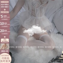 J Gill: Color and pure silk Sox seductive lace high barrel long barrel over knee grid fisherman socks beauty legs black silk