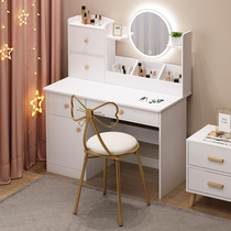 Dressing table bedroom modern simple small apartment makeup table storage cabinet integrated Nordic Net red ins makeup table