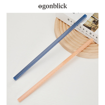 Nordic moment acrylic thickened ruler student 30cm square ruler four-sided measuring tool