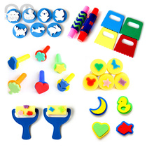 Childrens early education tools DIY hand painting Sponge brush Doodle seal brush Educational pigment roller roller