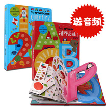 My Awesome Alphabet Counting Book Alphabet Numeral English Original Painted Books 2 Collection Toddler Enlightenment 26 Words