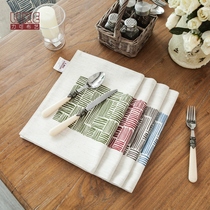 Pit fabric student table mat table mat table tea table mat double insulation simple modern Western placard hipster background cloth