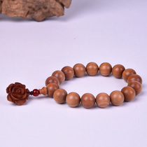 Old mountain sandalwood Buddha bead rose ornament hand string play sandalwood hand string Buddha bead necklace mens and womens tide bracelet