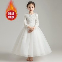 Flower boy dress girl girl girl princess skirt puffy yarn 2021 new childrens wedding evening dress piano performance dress