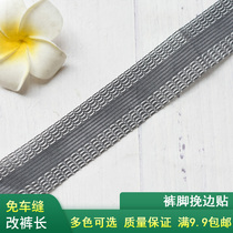 Western Pants Pants PANTS MOUTH Pants Glued Pants STICK SIDE Trousers Feet Side Clothing Accessories c4 Ironing Single-sided Stick Lining