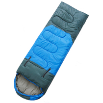 Outdoor thickened sleeping bag camping winter adult indoor single double adult travel lunch break four seasons envelope sleeping bag