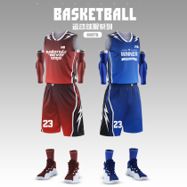 Basketball Suit Suit Mens Custom Student Competition Sportswear Inprint Gradient Vest training Team Suit Individuality Jersey Tide