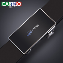 Caravan Crocodile Leather Strap Men Genuine Leather Belt Wear automatic buckle Business Positive Clothing Casual Youth Bull Leather Pants Strap