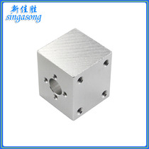 3D printer accessories T-shaped wire rod nut holder T8 nut conversion seat electroplated silver conversion nut aluminum seat