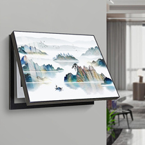 Crystal porcelain electric meter box decoration painting distribution box blocking painting weak electricity box empty open switch box light luxury crystal surface mural