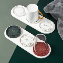 Nordic cup rack shelf Household put teacup pad cup tray rack Creative desktop glass drain rack