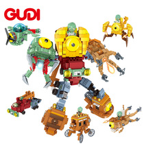 Gudi Plants vs Zombies Stomus 60010 Set of Toys Small Particles Stars Zombies