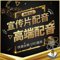 Professional dubbing promotional film male voice female publicity documentary commentary high-end advertising report narration recording production