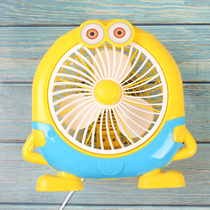 Electric fan Mini student dormitory bed small fan Cartoon bedroom office silent desktop small electric fan