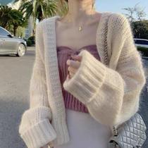 Autumn 2020 new womens knitted cardigan top loose lazy style autumn and winter wear sweater jacket