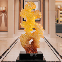 Multi-color Taihu stone resin abstract sculpture ornaments hotel lobby living room model corridor blessing decoration housewarming ceremony