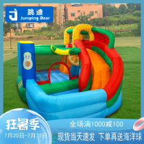 Children slide Inflatable water fountain Small rock climbing Bouncy castle Household indoor and outdoor Naughty castle Amusement square