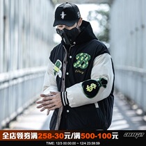 Xiaobin Guochao retro embroidery baseball jacket men winter Tide brand street loose student casual couple top