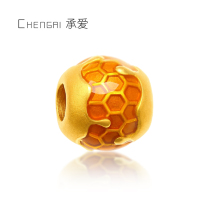 Honey Gold Transfer Beads 999 Foot Gold Beaded Bracelet Hive 24k Pure Gold Enamel Paint diy Beads Gold Decoration