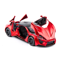 Fast and furious simulation Laiken sports car model Childrens alloy car toy boy gift car model