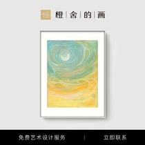 New product ) Luoming Night Galaxy Living Room modern decorative painting bedroom minimal sofa background wall hanging painting