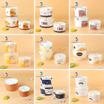 Disposable 4 6 8 inch Chiffon Chiffon hollow cake cup paper mold chimney hot pot cup packaging box bread box