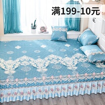 Ice silk tatami bed cover single piece Northeast large Kang cover cover pad quilted quilted cotton sheet non-slip four seasons customization