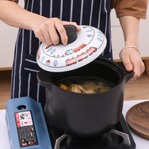 Casserole saucepan Home Gas Small casserole Ceramic Saucepan DRY BURNING WITHOUT CRACKING OPEN FIRE HIGH TEMPERATURE RESISTANT SOUP POT STOCKPOT 4L