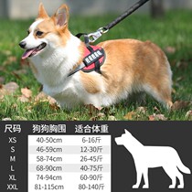 Small chest braces anti-explosion punching vest for large canine dog walking dog traction rope in type P chain dog chain