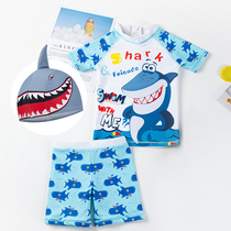 Childrens swimsuit split sunscreen quick-drying Korean baby ins style new handsome swimming trunks boy boy swimsuit