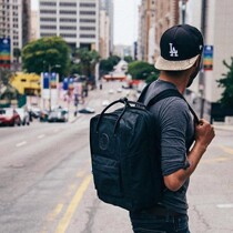 Fjallraven Swedish Arctic Fox no 2 cool handsome black backpack laptop15 computer bag for men and women