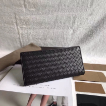 Genuine Leather Weave Extravagant Wallet mens 2022 new fashion long wallet with photo bits