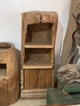 Yunnan old wood furniture wooden trough style shelf bookshelf locker bar homestay solid wood furniture retro style