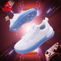 Pike state pole player lovers fall new trend sports leather panel shoes wear resistant anti-slip little white shoes man