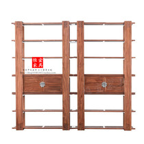 Hedgehog Pears Sculpture Bogu Shelf Solid Wood Furniture New Chinese Hedgehopper Shelf Bookcase Bookcase