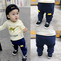 Big PP pants baby Autumn Spring and Autumn female baby Haren pants big butt pants 0 1 year old childrens trousers men