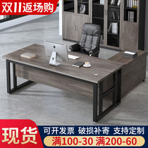 The desk is about the modern boss single table and chair combination commercial president desk and office furniture large platform