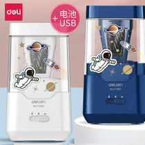 Del Electric Pen Pen Pen Plumbers Automatic Automatic Pen Pen Pen Pen Pen Grinding Childrens Stationery Three-piece Gift Package