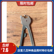 6 All-in-one Mini Tool Multifunction Creative Portable Key Button Screwdriver Screwdriver Combo Outdoor Gear