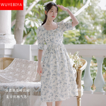 Small Freshener Dress Girl Summer Dress 2022 New Junior High School High School Student Sweet Meissen Party Podium Floral Dresses