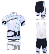 2014 white dot ORBEA short-sleeved cycling suit mountain road cycling suit bib riding pants sportswear